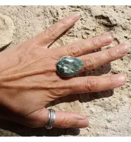 bague argent séraphinite
