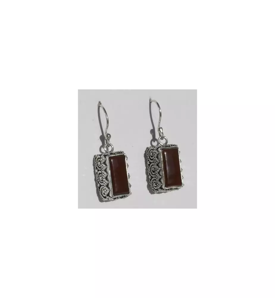 boucles d'oreilles argent cornaline boucles d'oreilles argent cornaline