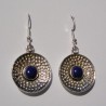 Boucles d'oreilles argent et lapis lazuli