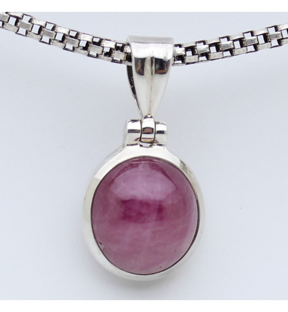 pendentif argent et rubis indien pendentif argent et rubis indien