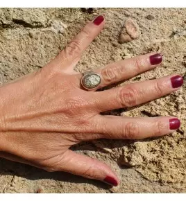 bague argent 925 pyrite