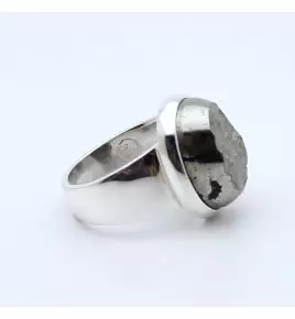 bague argent 925 pyrite