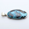 pendentif azurite et argent