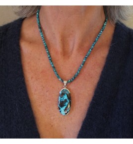 pendentif azurite