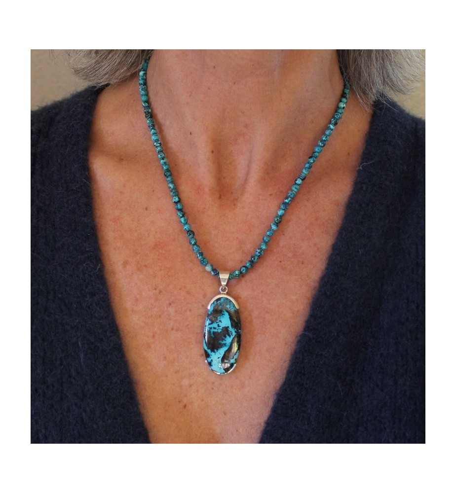 pendentif azurite