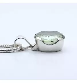 pendentif argent et pierre