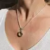 pendentif argent 925 et prasiolite
