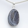 pendentif argent et calcédoine