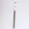 collier sautoir argent