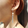 boucles d'oreilles argent rhodié