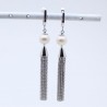 boucles d'oreilles argent rhodié