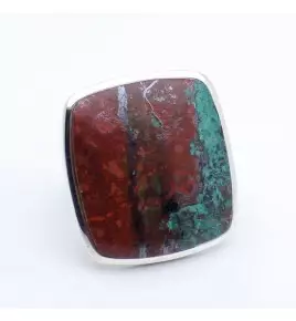 bague argent chrysocolle
