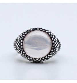 bague quartz rose