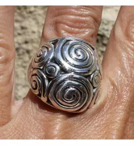 bague argent femme