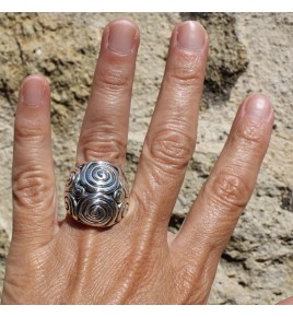 bague argent ethnique