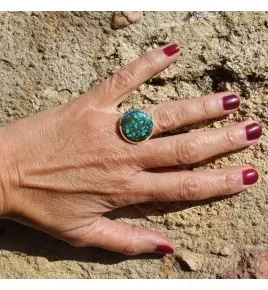 bague argent et turquoise