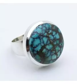 bague argent et turquoise