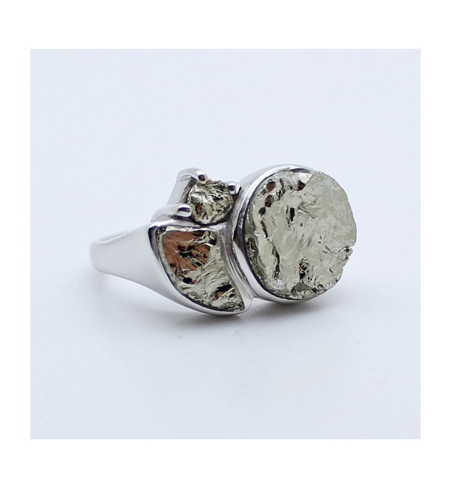 bague argent et pyrite bague argent et pyrite