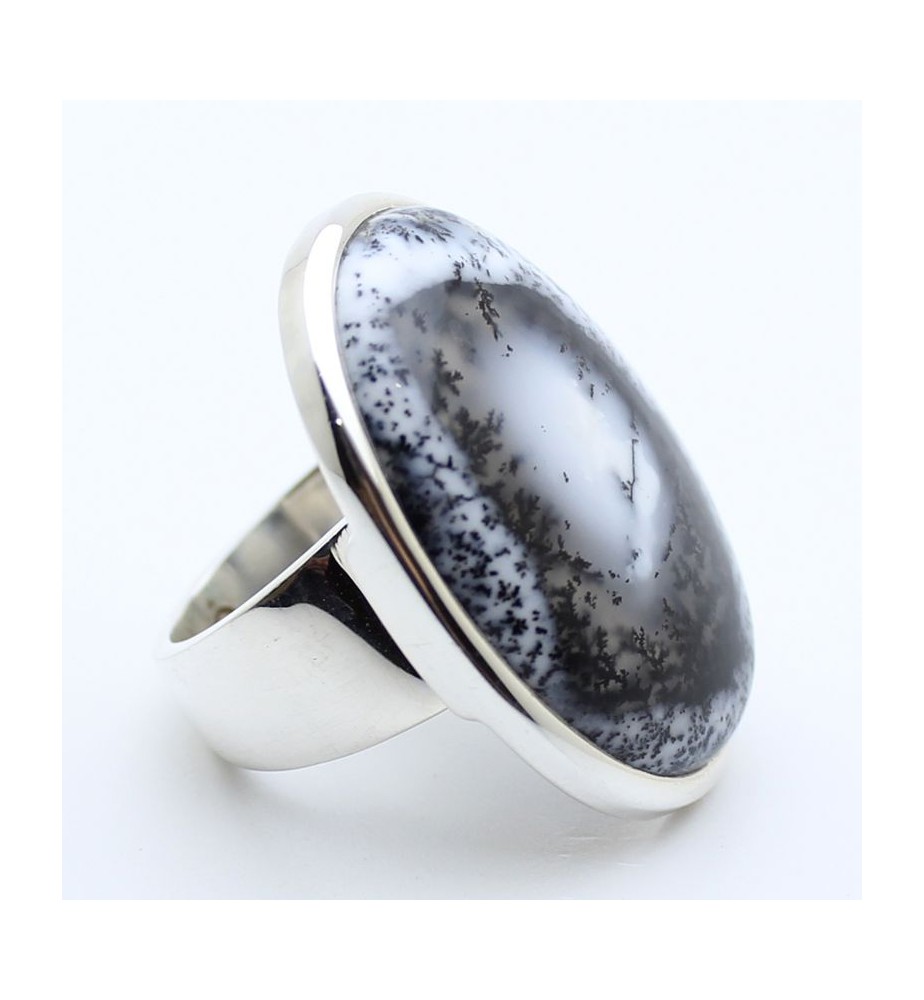 bague argent et agate dendritique bague argent et agate dendritique