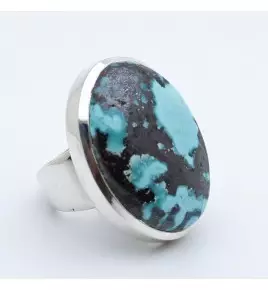 bague argent et turquoise