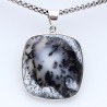 pendentif argent et agate dendritique