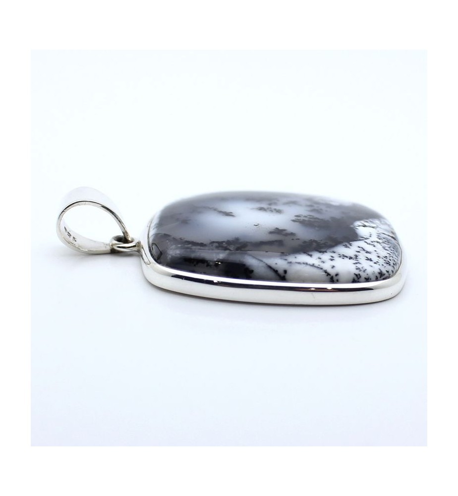 pendentif argent 925 et agate