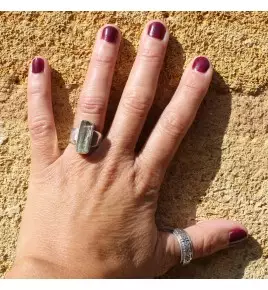 bague aigue marine argent