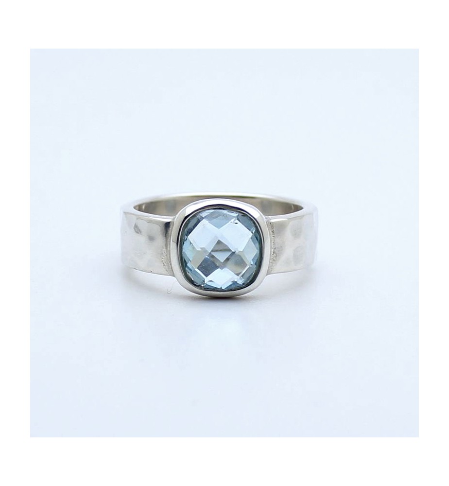 bague argent et topaze bleue bague argent et topaze bleue