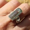 bague aigue marine naturelle