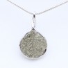 pendentif argent et pyrite