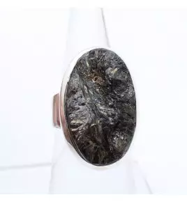 bague argent 925 et pierre marron