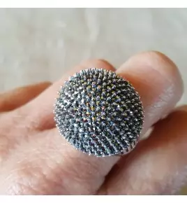bague en argent 925 et marcassite