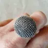 bague en argent 925 et marcassite