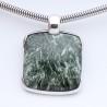 pendentif argent et séraphinite