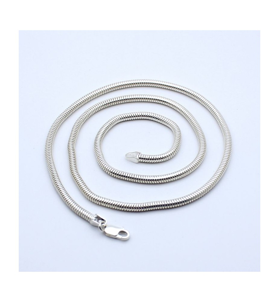 chaîne argent maille serpent