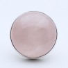 bague argent et pierre rose