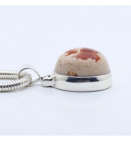 pendentif argent 925 et opale de feu
