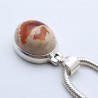 pendentif argent et opale de feu