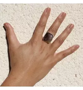 bague argent agate