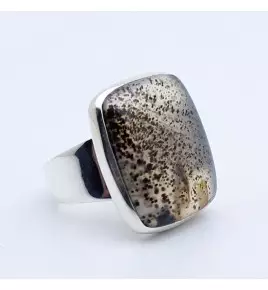 bague argent agate