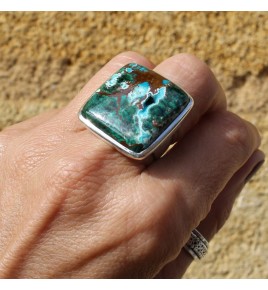 bague argent et pierre