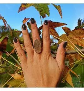 bague argent et pierre femme