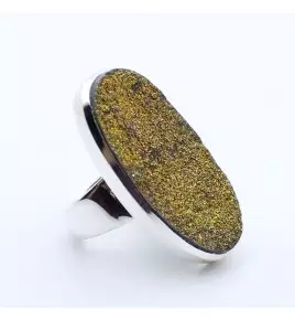 bague argent et pierre femme