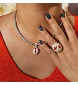 bague argent opale femme