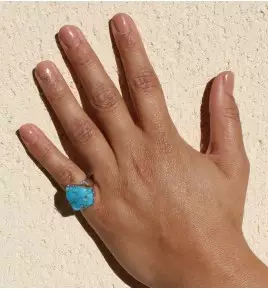 bague turquoise argent