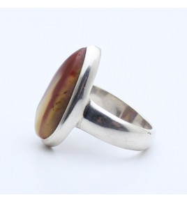 bague argent jaspe mokaite