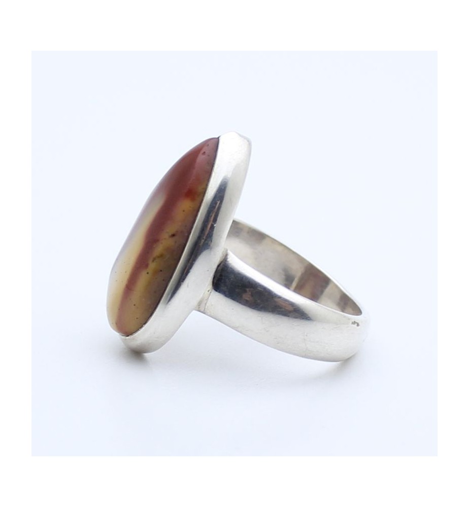 bague argent jaspe mokaite