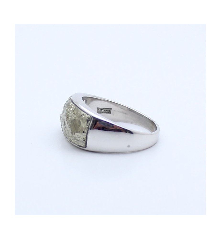 pyrite bague argent