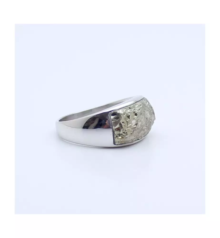 bague argent et pierre dorée bague argent et pierre dorée