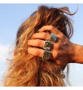 bague argent pierre naturelle